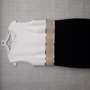 Calvin Klein Color Block Sleeveless Sheath Dress